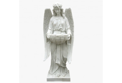 Купить Скульптура из мрамора S_36 Ангел с корзиной (малый)